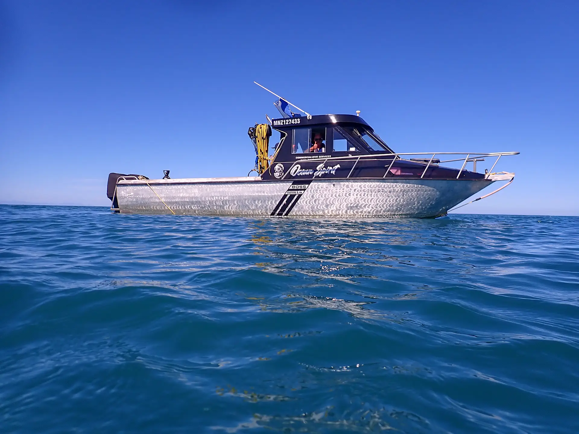 Commercial Dive Services NZ Ocean Spirit 9.4m boat